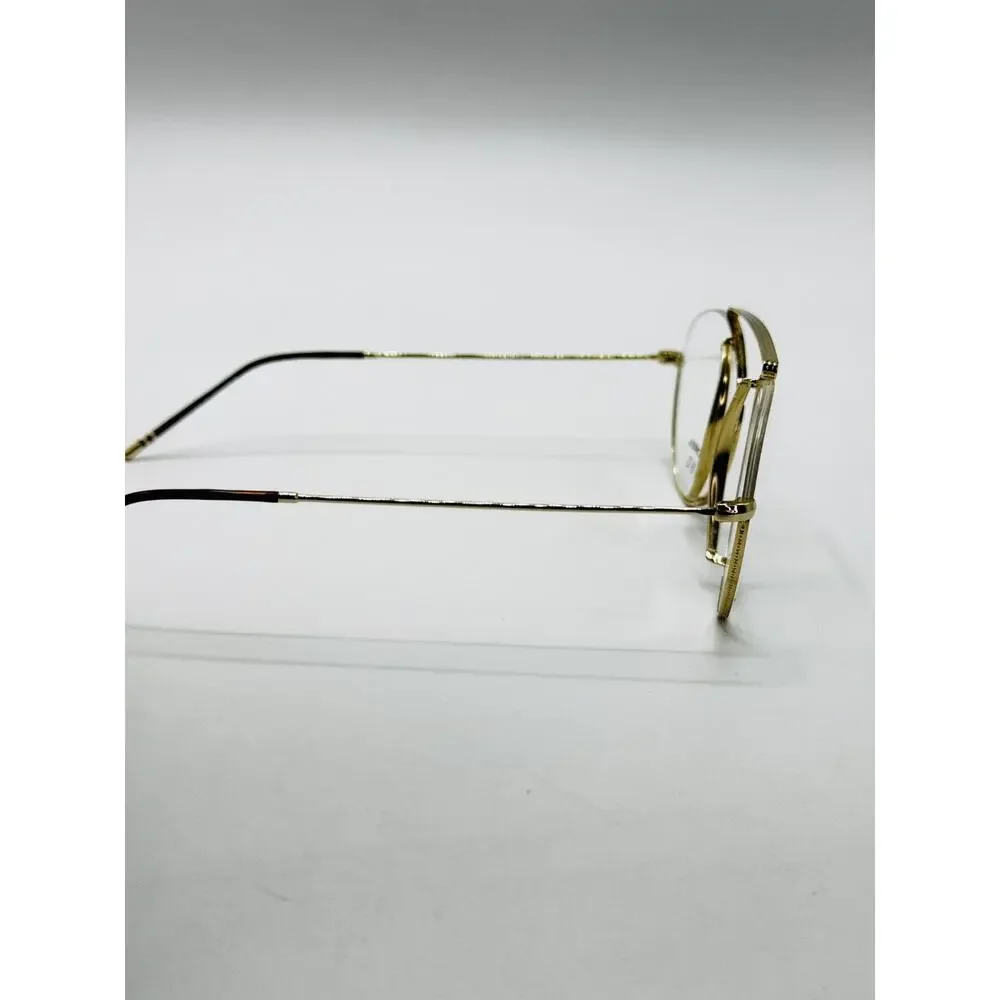 Morel 1880 Eyeglasses Frames Arsene 60122M-DM12 Gold Semi-Rimless 52-19-145